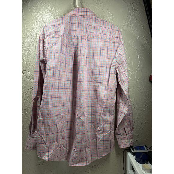 JOS A BANK Mens Executive Collection Tailored Fit Check Button Shirt Size Medium - Picture 4 of 4